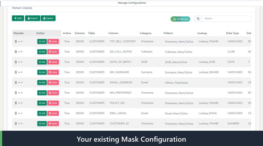 AI Mask Review in action