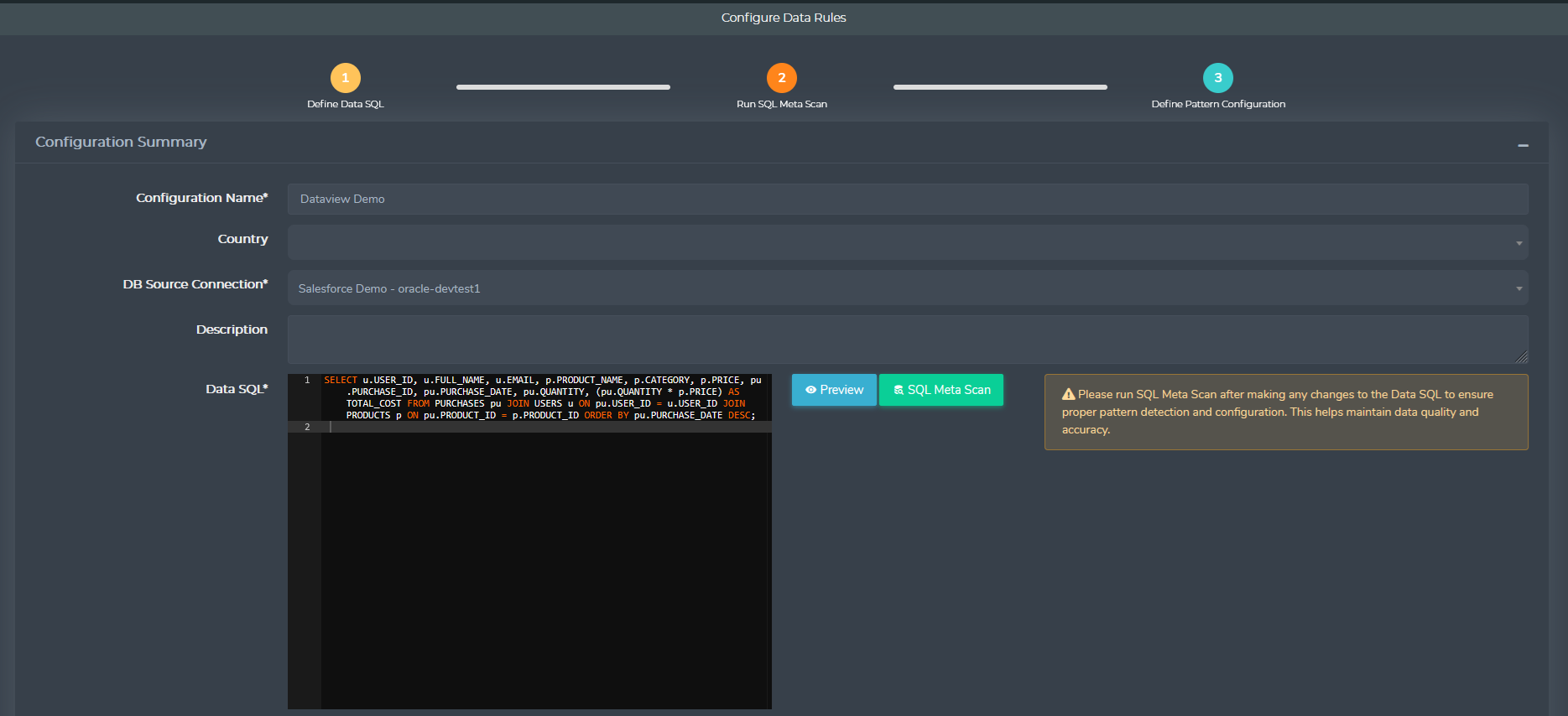 Data Factory Automatic Pattern Detection