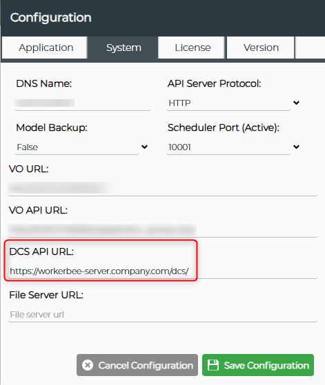 System Configuration