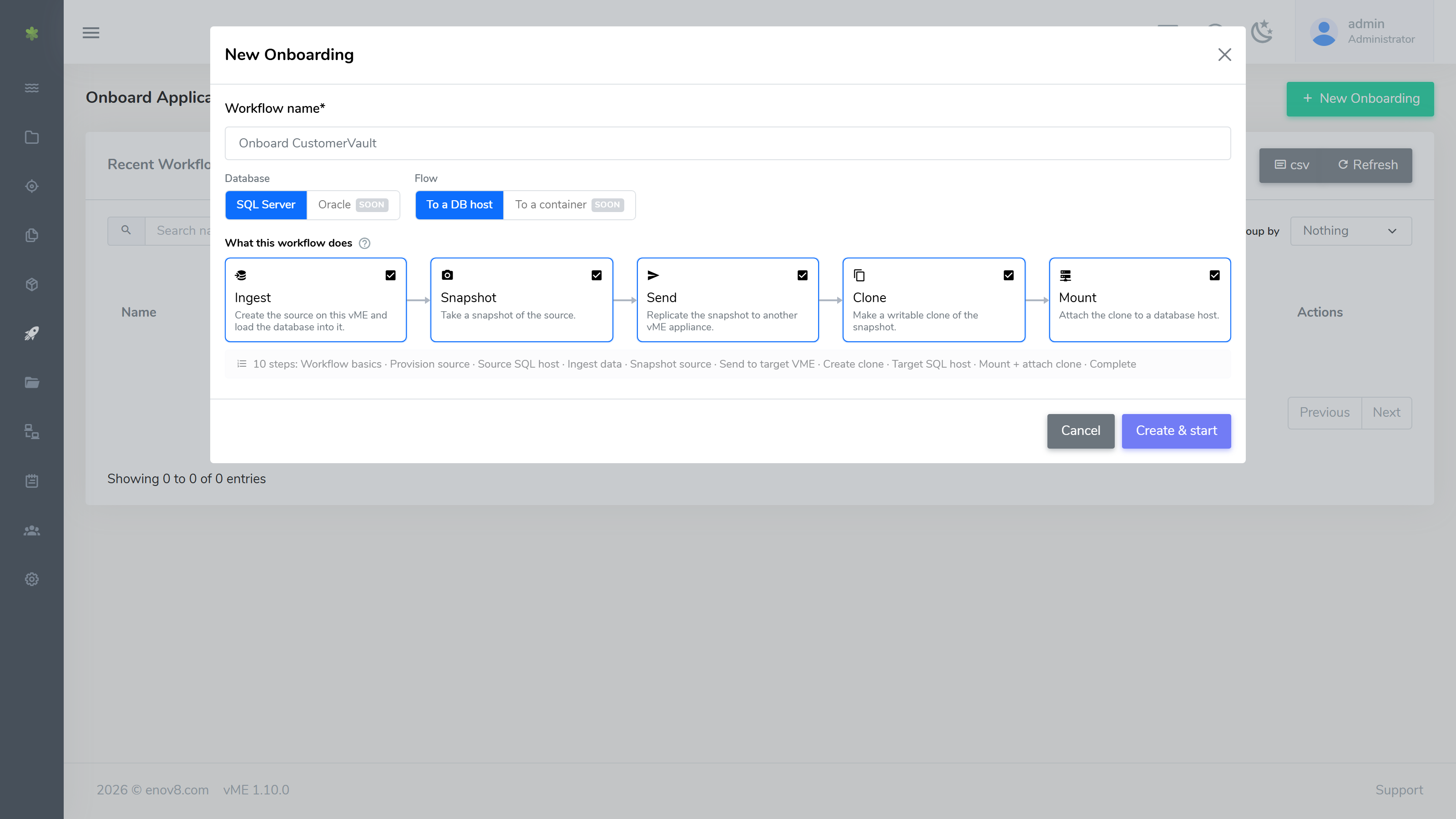 New Onboarding - the five parts of a workflow