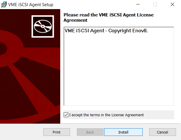 Step 4 - Licence Agreement screen