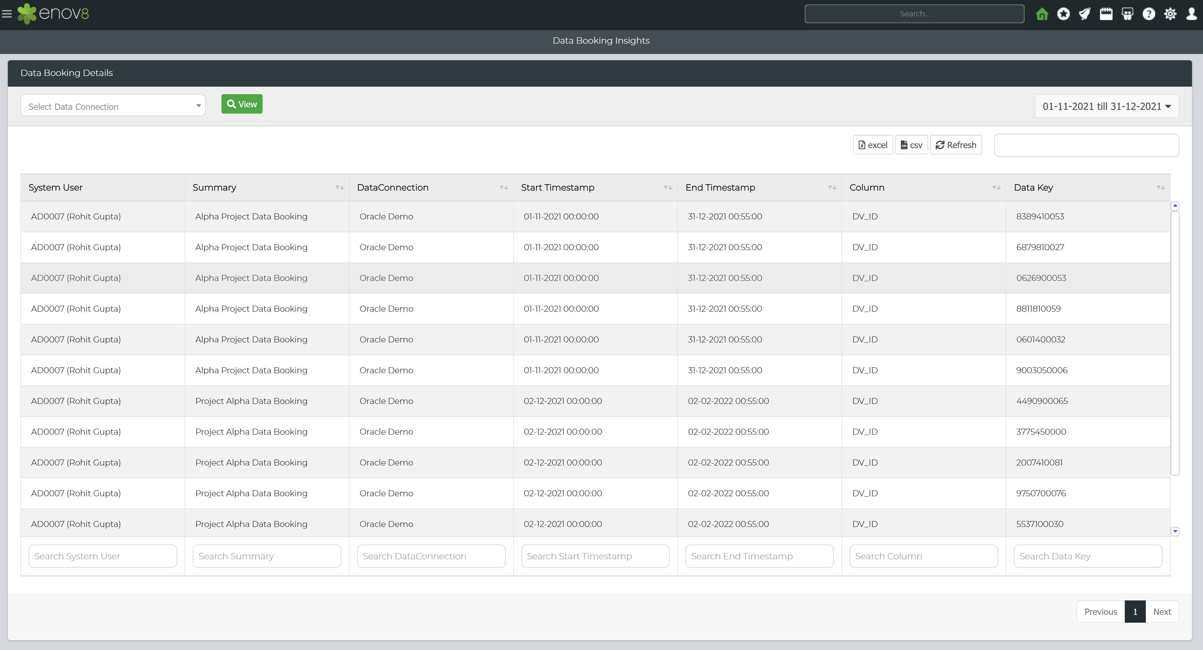 Graphical user interface, table Description automatically
generated