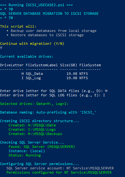Step 1 — Select Data and Log drives