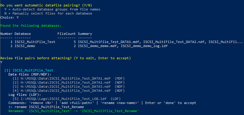 Step 4 — Automatic pairing with file review