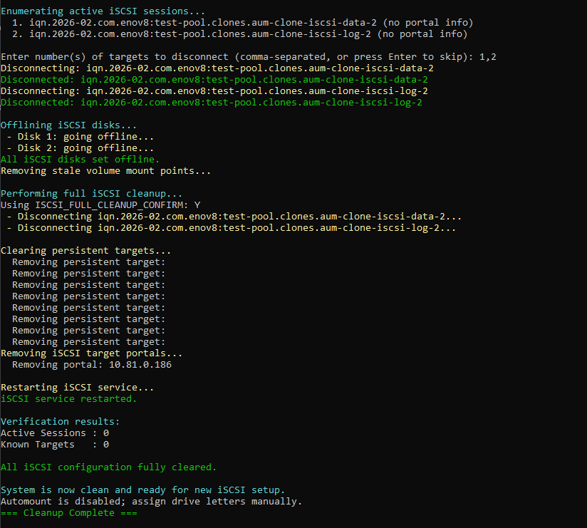 USECASE3_UNMOUNT — Full cleanup flow