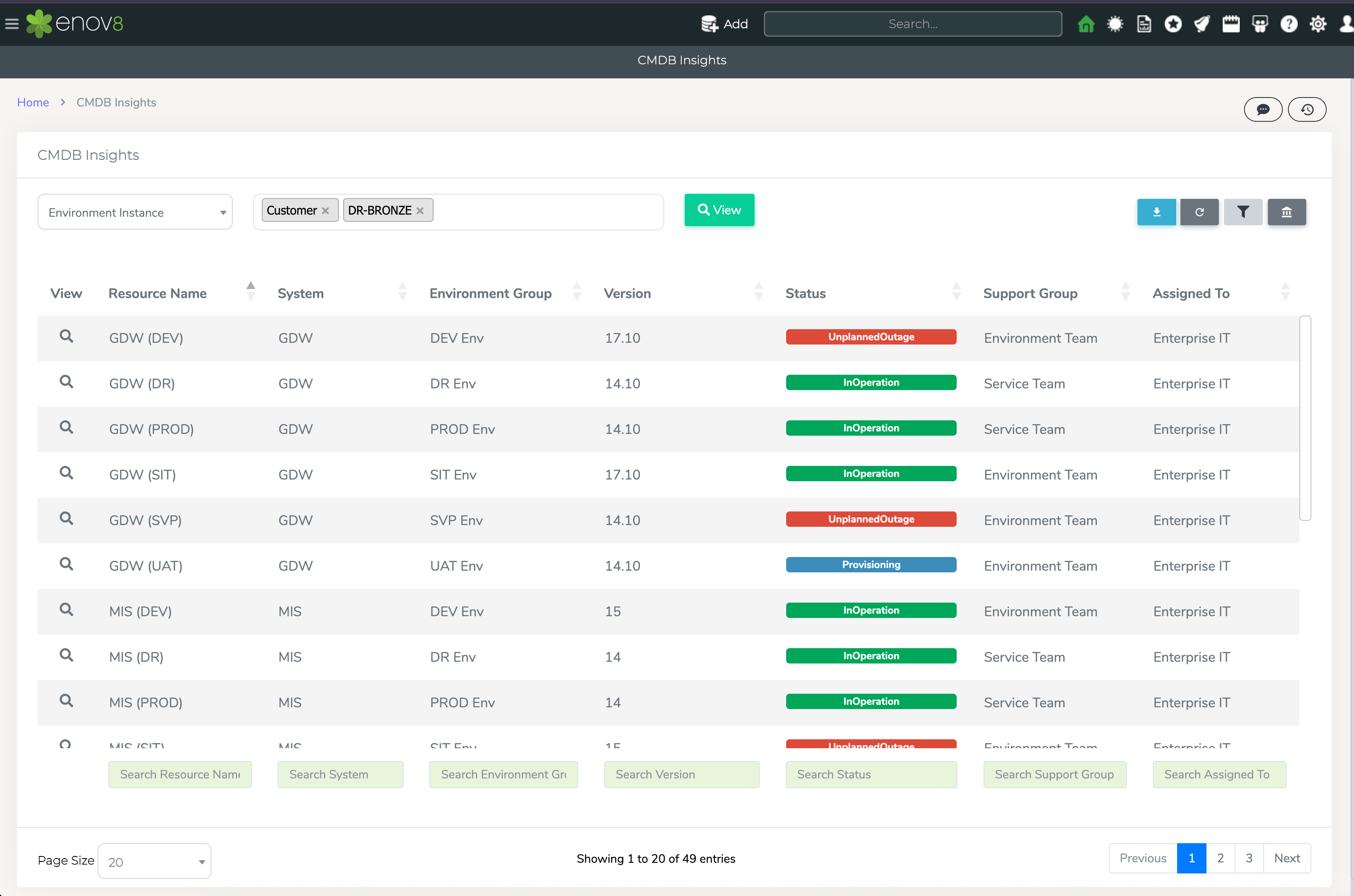 Label Filter (CMDB Insight)