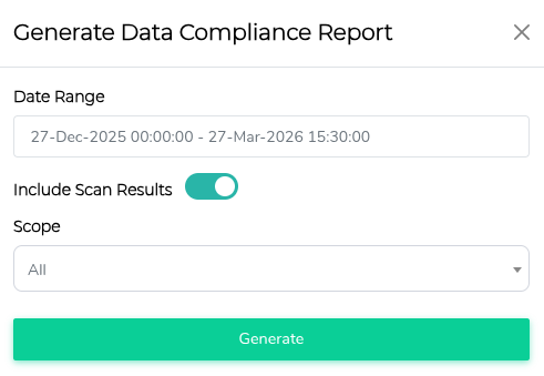 Report Gen Section Selection